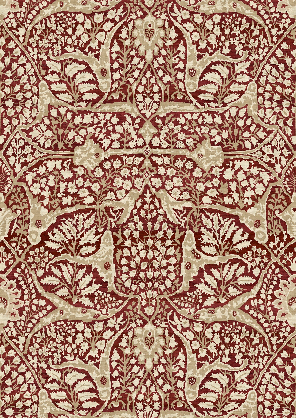 Alhambra 50 Garnet – Nahaufnahme — Lewis & Wood Tapete