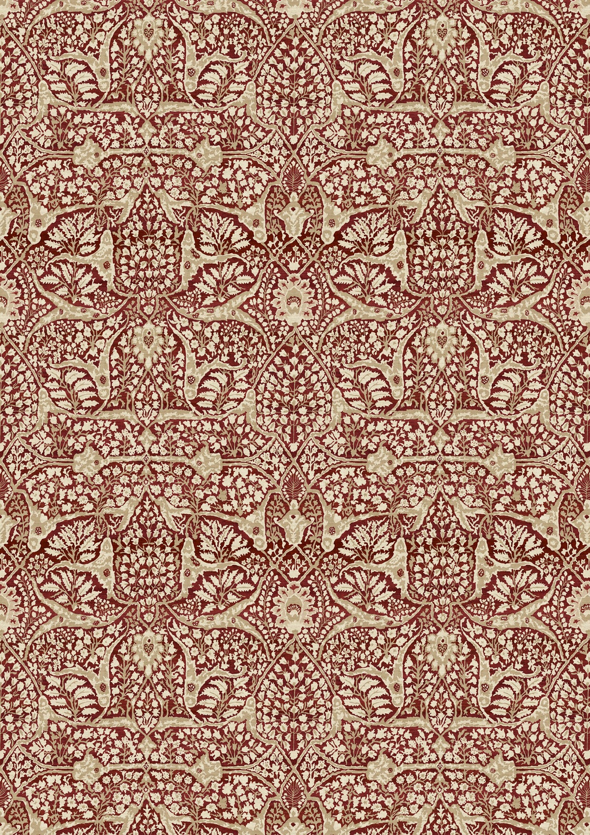 Alhambra Garnet – hel bredd — Lewis & Wood tyg