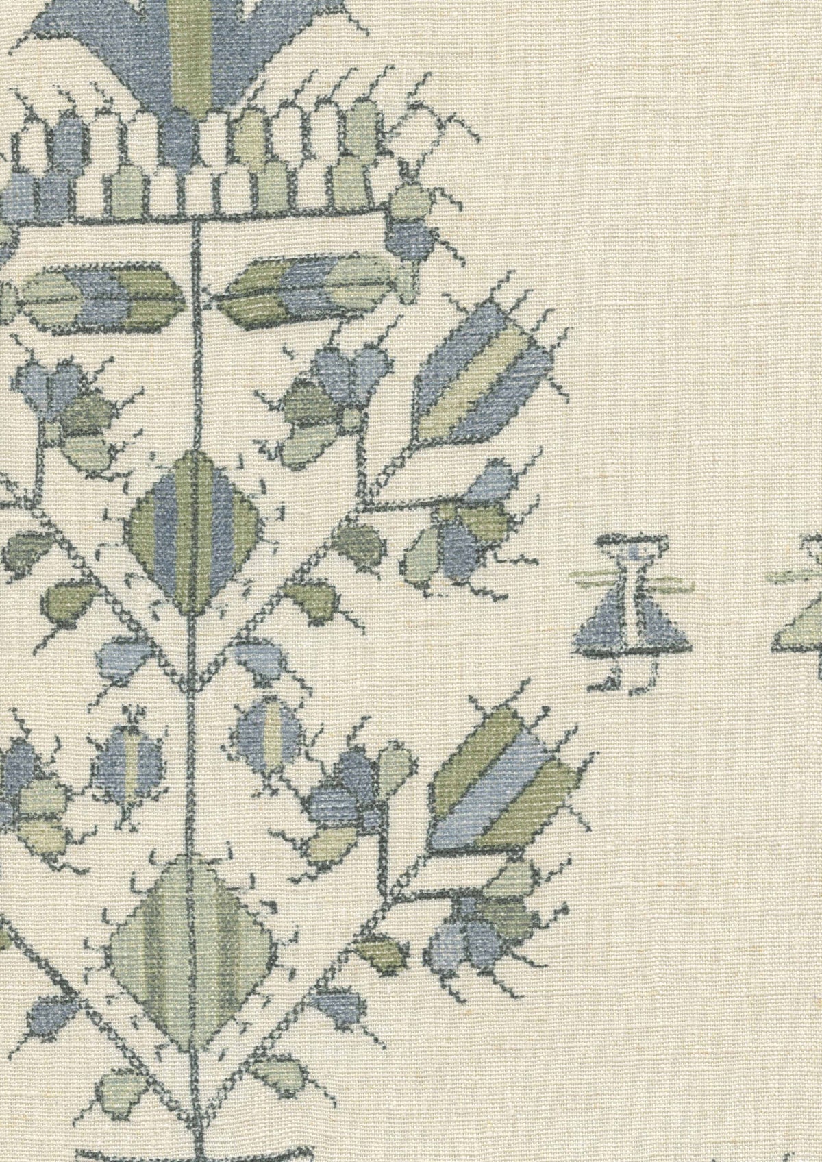 Athena Blue Myrtle — Lewis & Wood stof