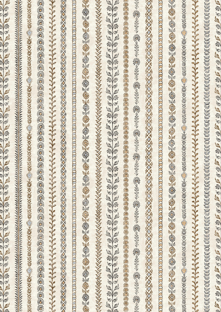 Bandana Black Ginger – close-up — Lewis & Wood stof