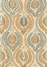 Benaki Amber Steel – Nahaufnahme — Lewis & Wood Stoff