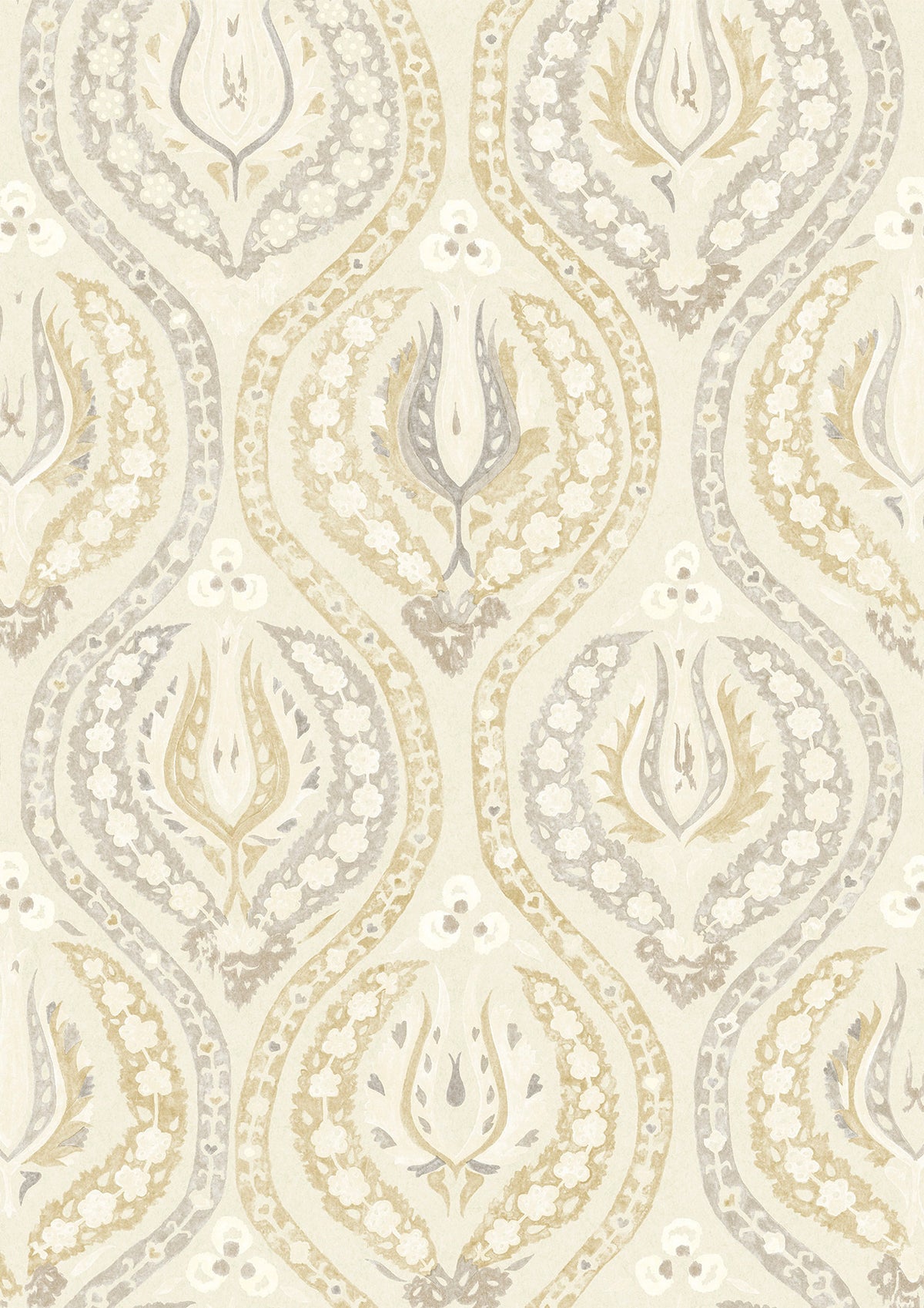 Benaki Beige Biscuit – Nahaufnahme — Lewis & Wood Tapete