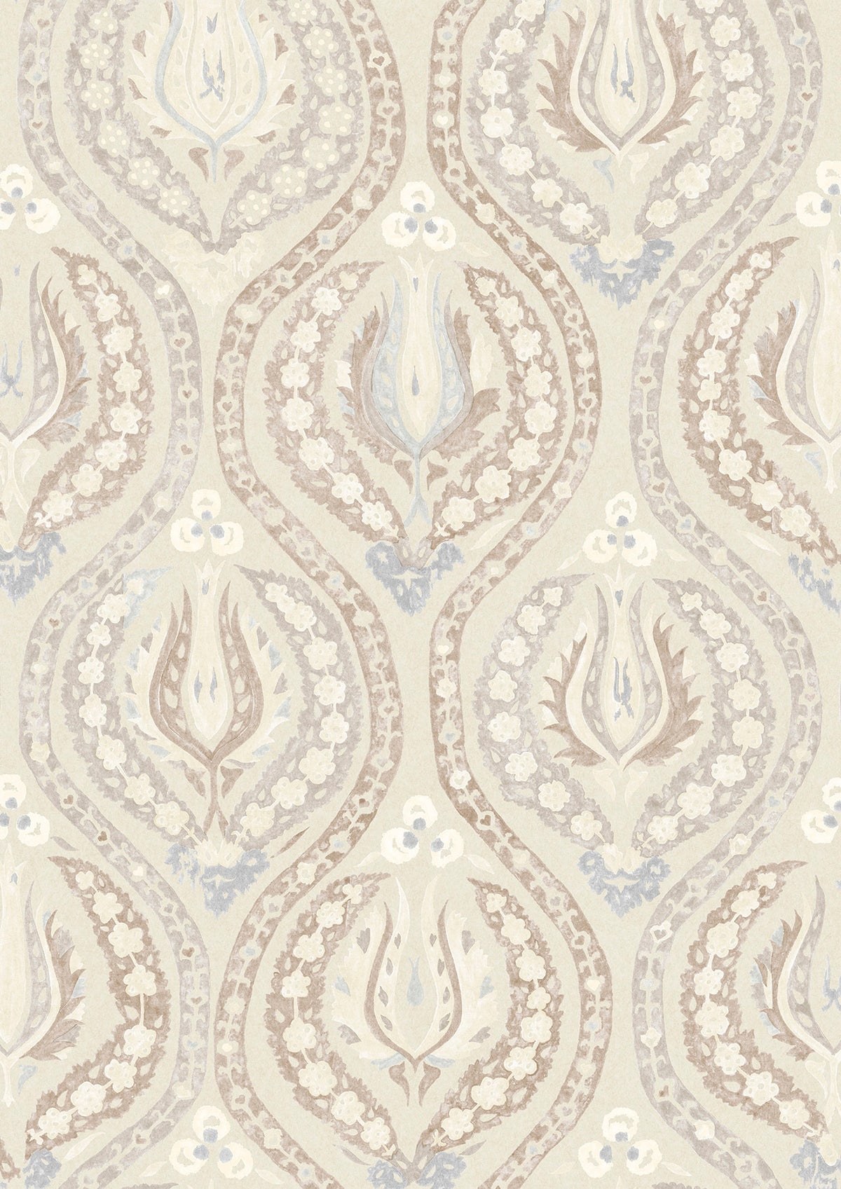 Benaki Blue Mink – Nahaufnahme — Lewis & Wood Tapete