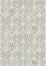 Benaki Blue Umber – volle Breite — Lewis & Wood Stoff