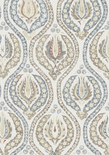Benaki Blue Umber – Nahaufnahme — Lewis & Wood Stoff