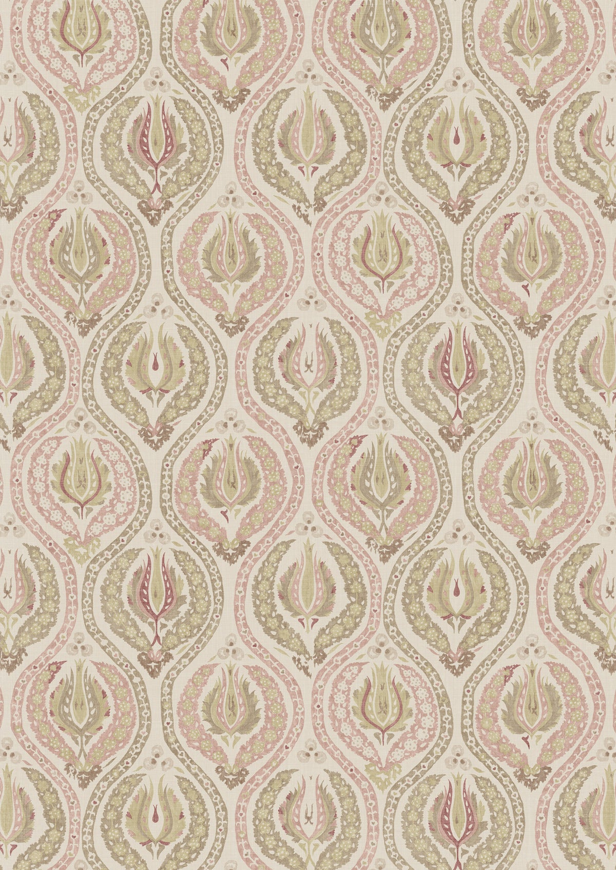 Benaki Cocoa Rose – volle Breite — Lewis & Wood Stoff