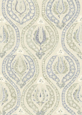 Benaki Green Slate – Nahaufnahme — Lewis & Wood Tapete