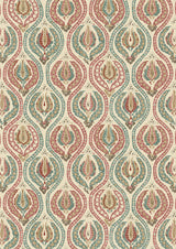 Benaki Mulberry Blue – volle Breite — Lewis & Wood Stoff