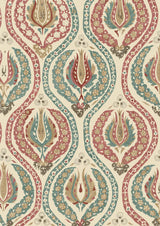 Benaki Mulberry Blue – Nahaufnahme — Lewis & Wood Stoff