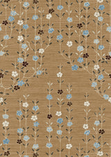 Blossom Blue Ginger – Nahaufnahme — Lewis & Wood Stoff