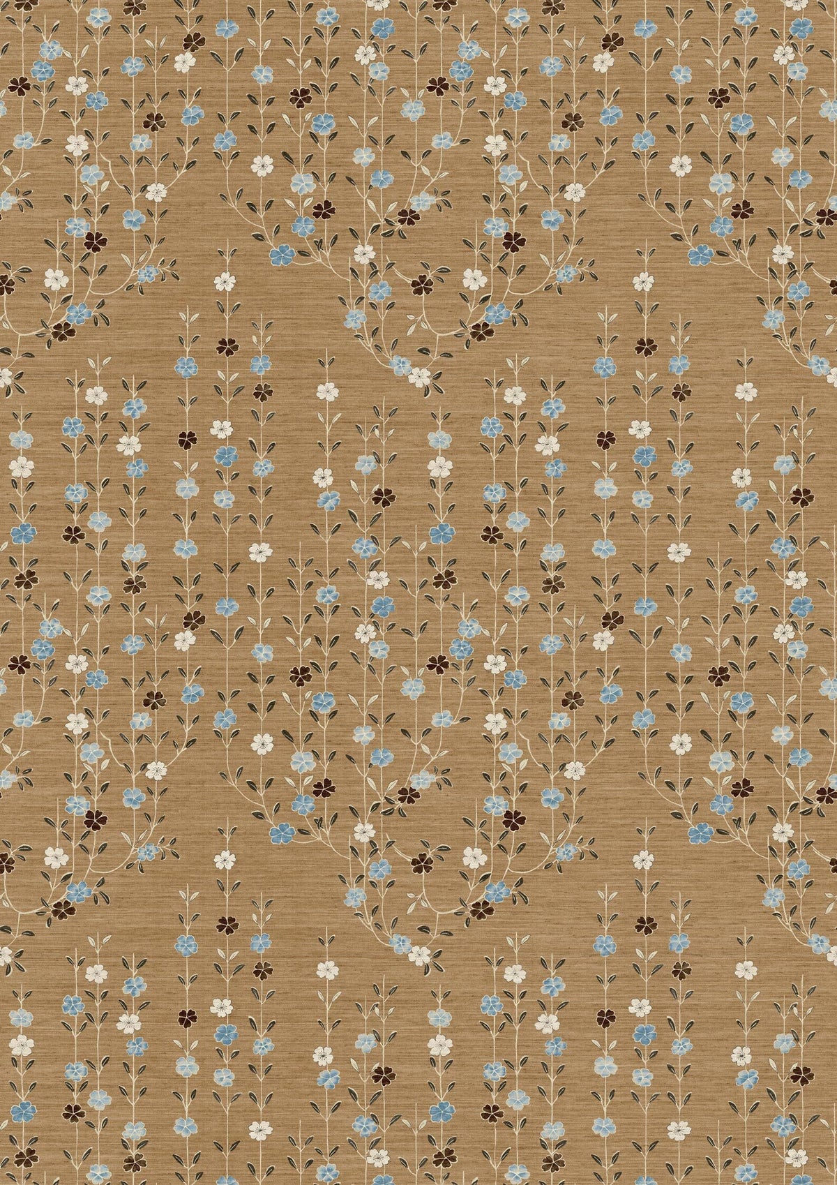 Blossom Blue Ginger – volle breedte — Lewis & Wood behang