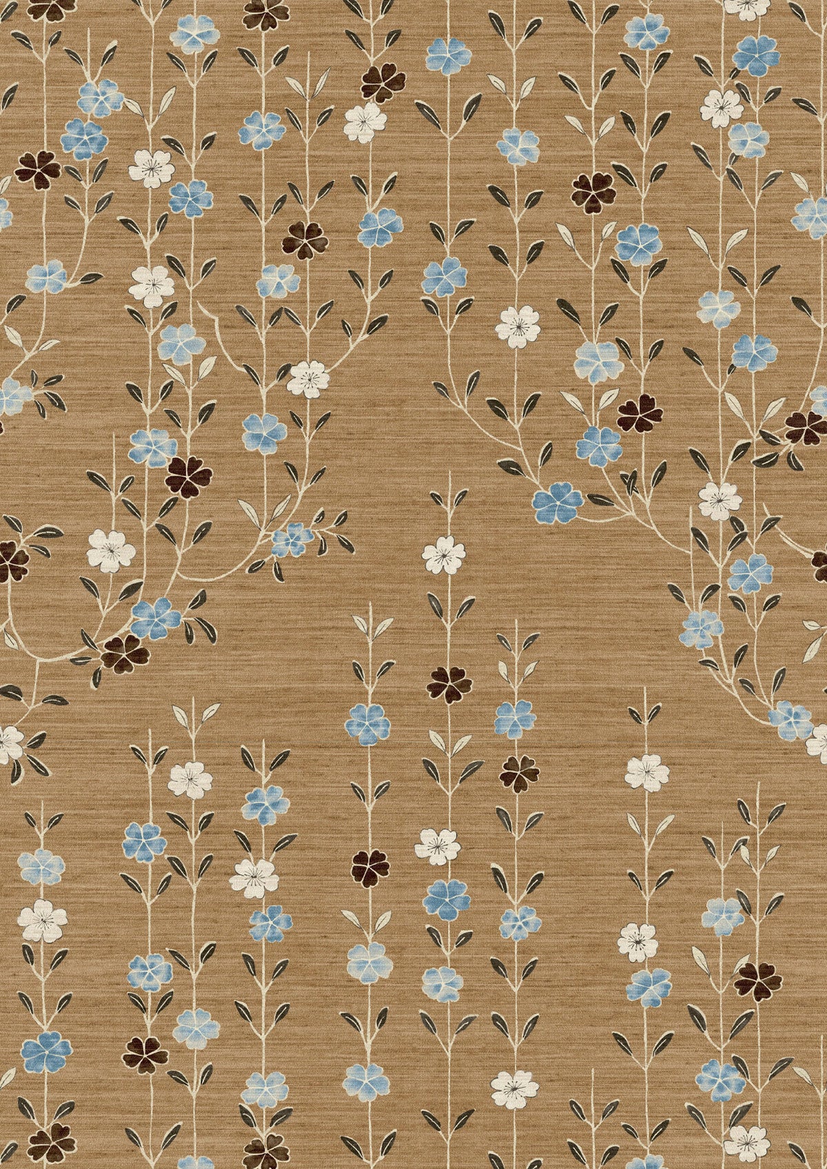 Blossom Blue Ginger – close-up — Lewis & Wood behang