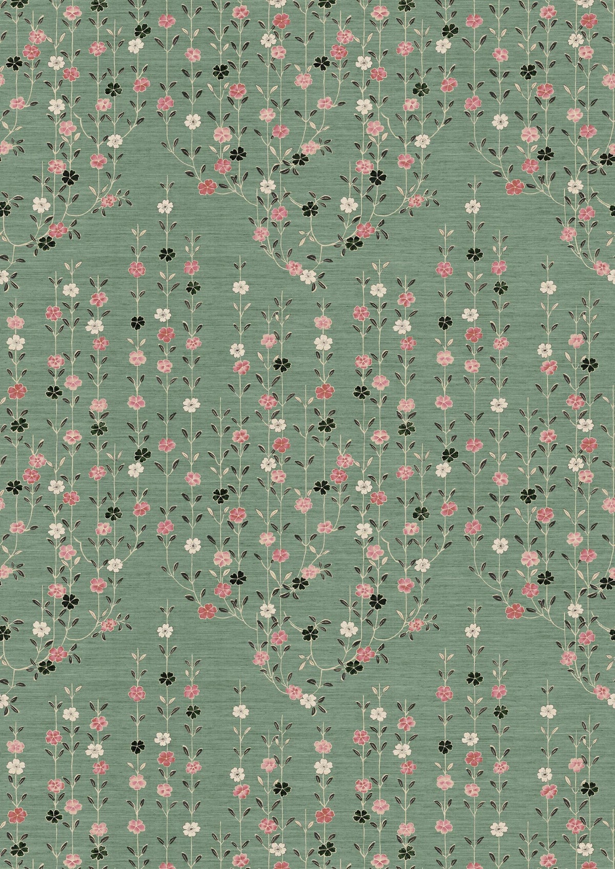 Blossom Peony Jade – volle Breite — Lewis & Wood Stoff