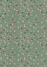 Blossom Peony Jade – volle Breite — Lewis & Wood Stoff