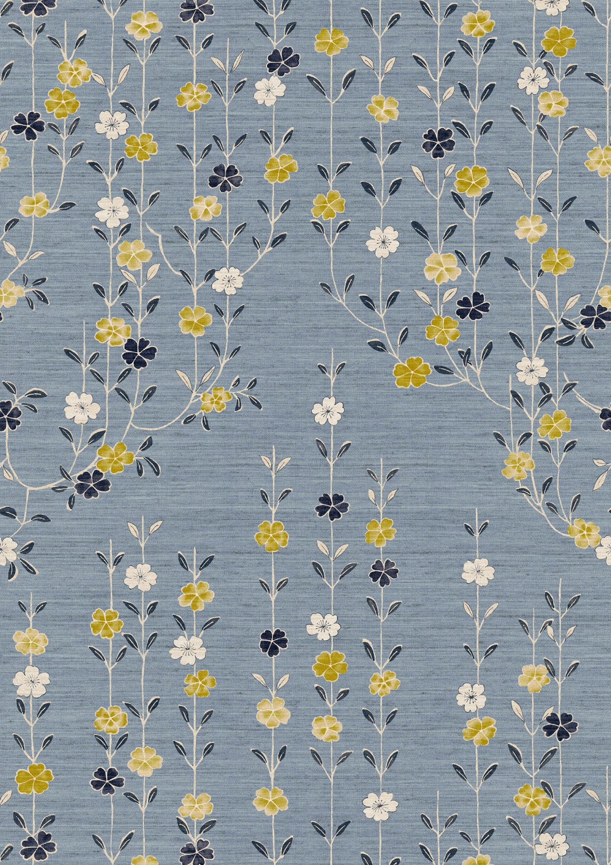 Blossom Saffron Sky – Nahaufnahme — Lewis & Wood Stoff