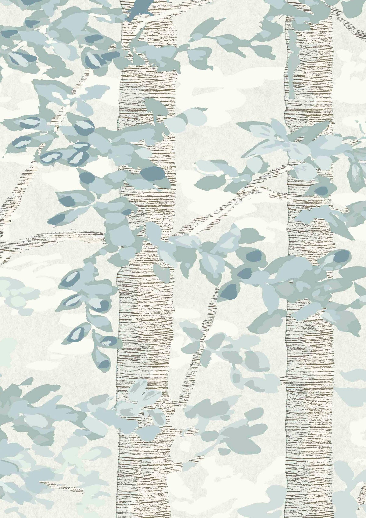 Bosky Blue Yonder — Lewis & Wood behang
