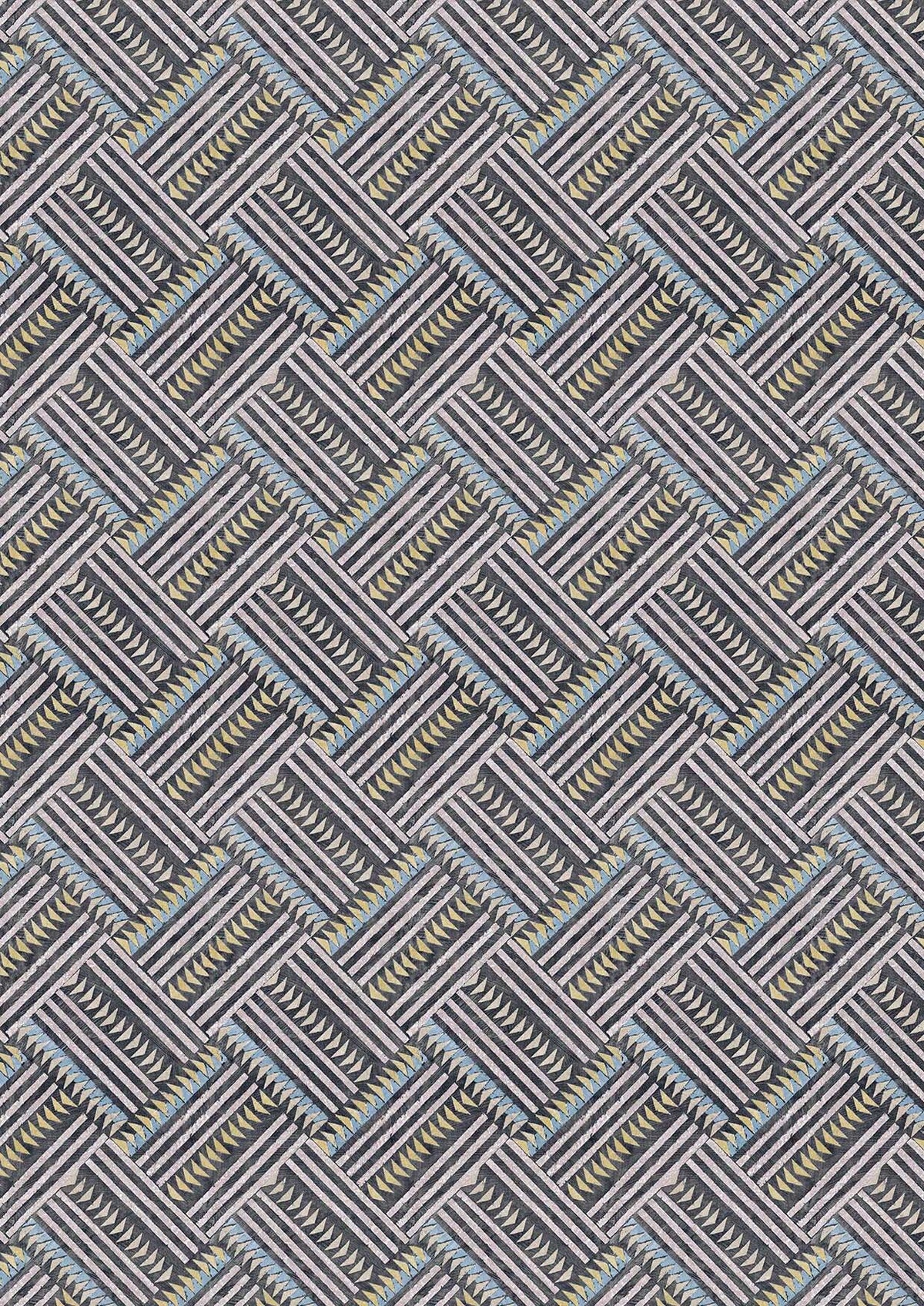 Checkerbox Allsorts – close-up — Lewis & Wood stof