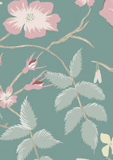 Cinda's Roses Genie — Lewis & Wood behang