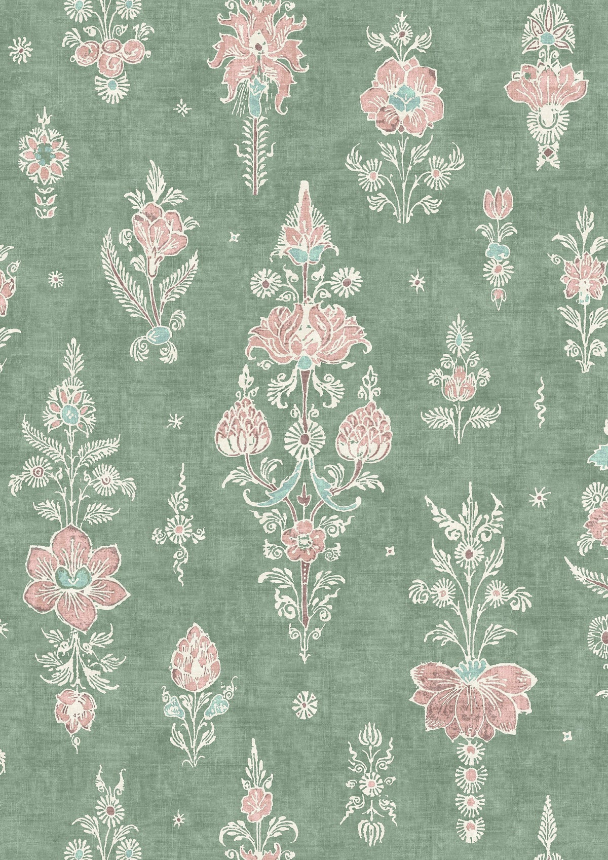 Citadel Green Glaze – close-up — Lewis & Wood stof