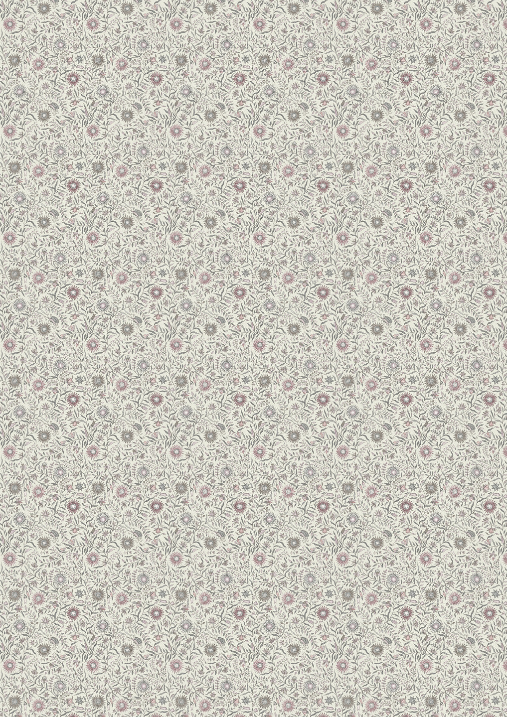 Daisy Chintz Amethyst – full width — Lewis & Wood fabric