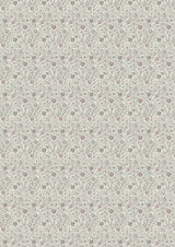 Daisy Chintz Amethyst – full width — Lewis & Wood fabric