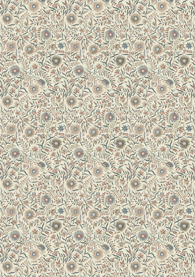 Daisy Chintz Document – close-up — Lewis & Wood fabric