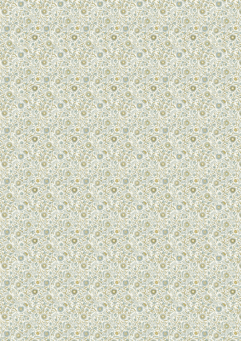Daisy Chintz Quince – full width — Lewis & Wood fabric