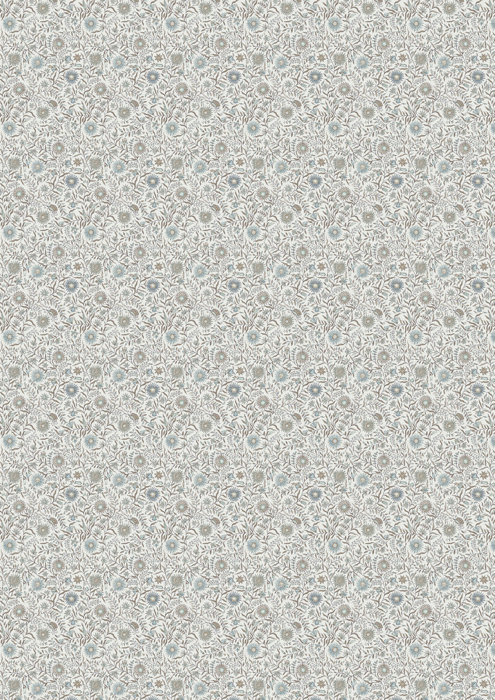 Daisy Chintz Topaz – full width — Lewis & Wood fabric
