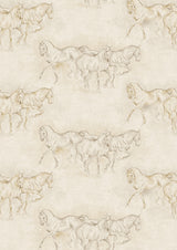 Equus Equus – lähikuva — Lewis & Wood -kangas