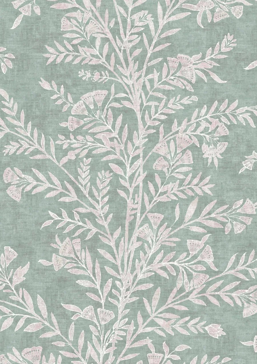 Fan Flower Eucalyptus – Nahaufnahme — Lewis & Wood Stoff