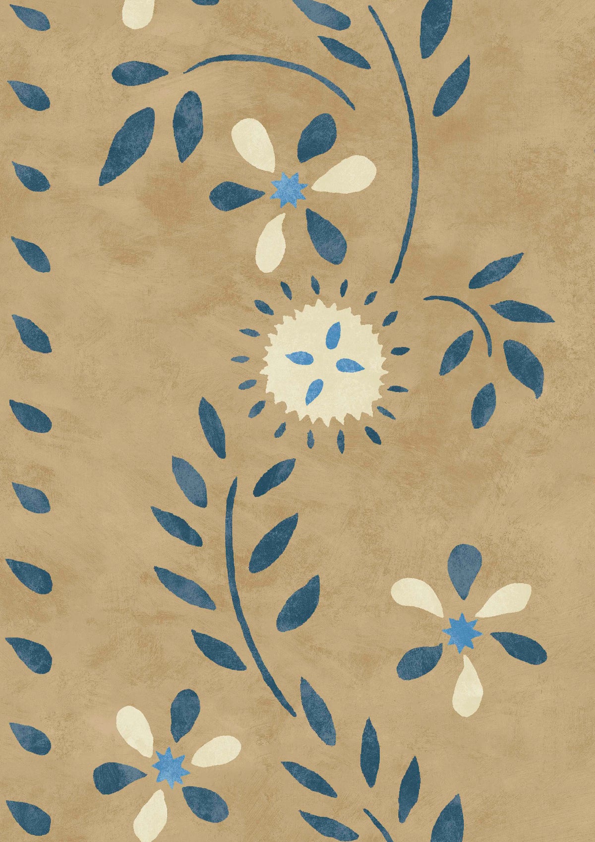 Folklore Buttermilk Blue — Lewis & Wood behang