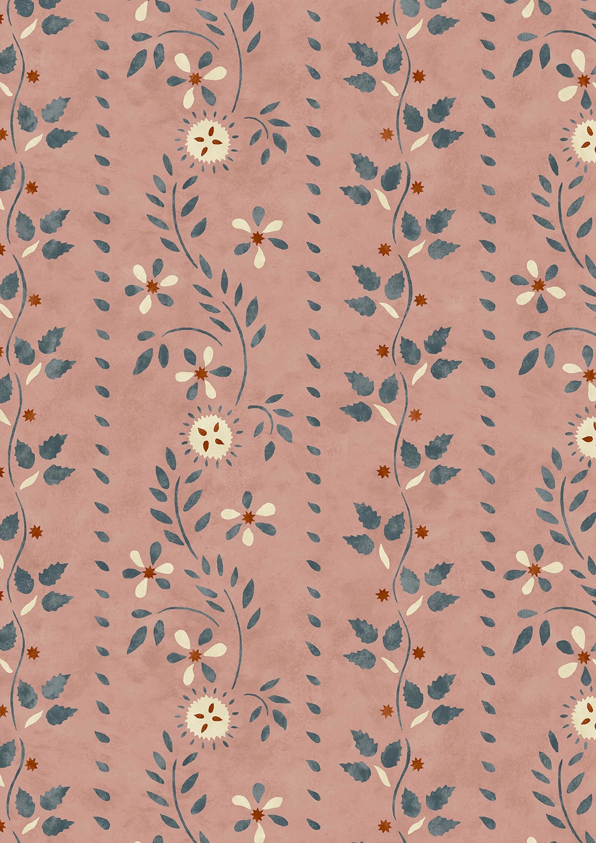 Folklore Pink Salt – close-up — Lewis & Wood behang