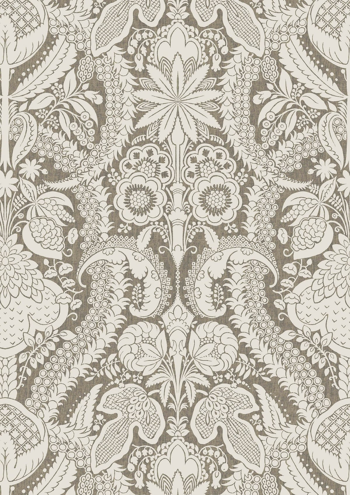 Hanbury Charcoal – close-up — Lewis & Wood fabric