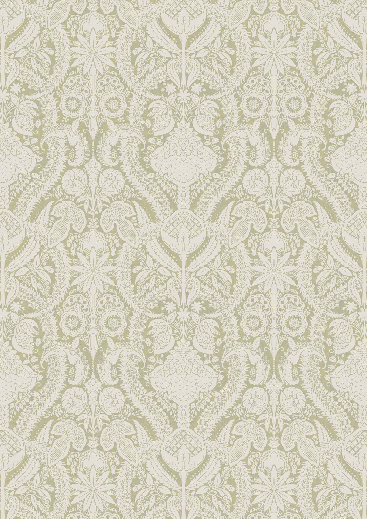 Hanbury Greengage – full width — Lewis & Wood fabric