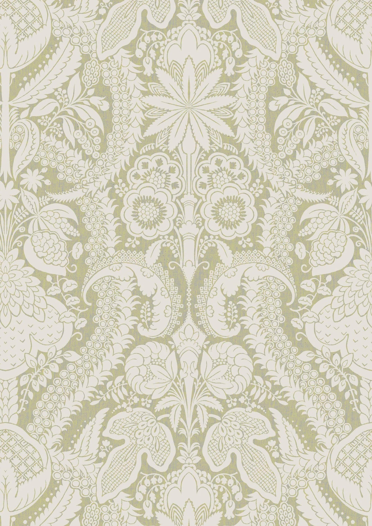 Hanbury Greengage – närbild — Lewis & Wood tapet