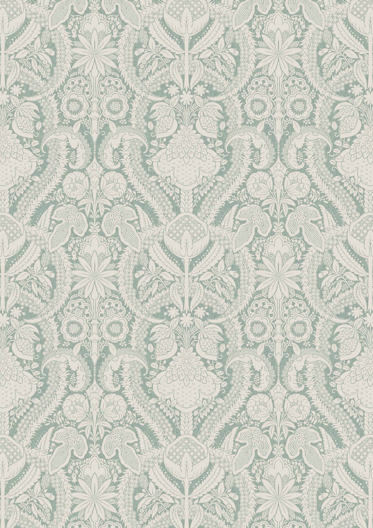 Hanbury Verdigris – hel bredd — Lewis & Wood tapet