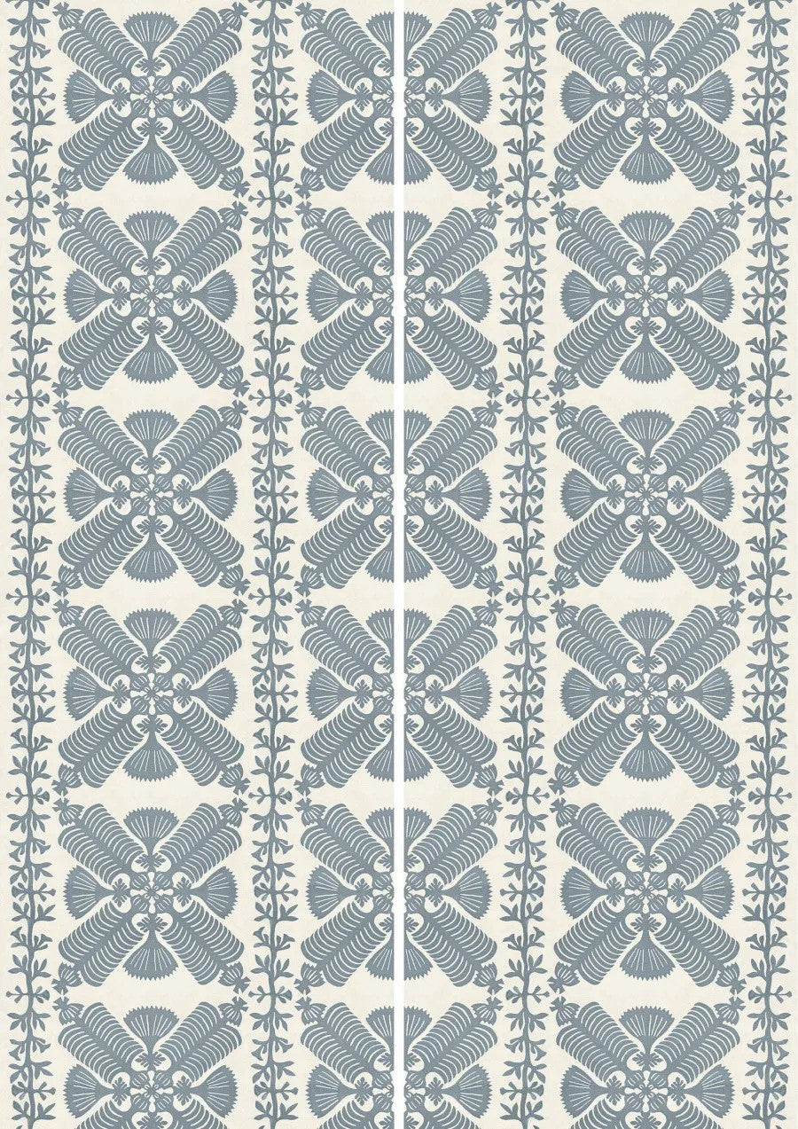Hawaiian Bluebird – full width A+B panels — Lewis & Wood stof