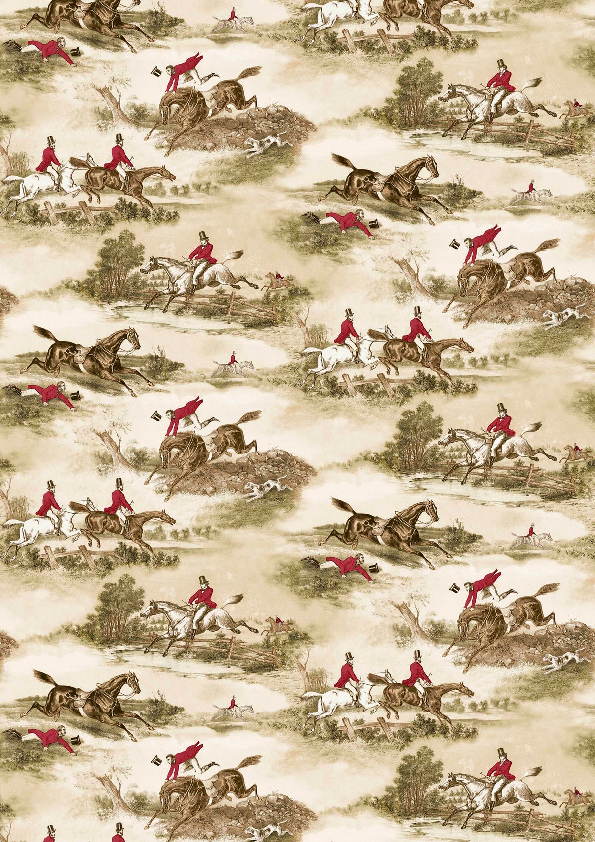 Hunting Scenes Hunting Scenes – volle breedte — Lewis & Wood stof