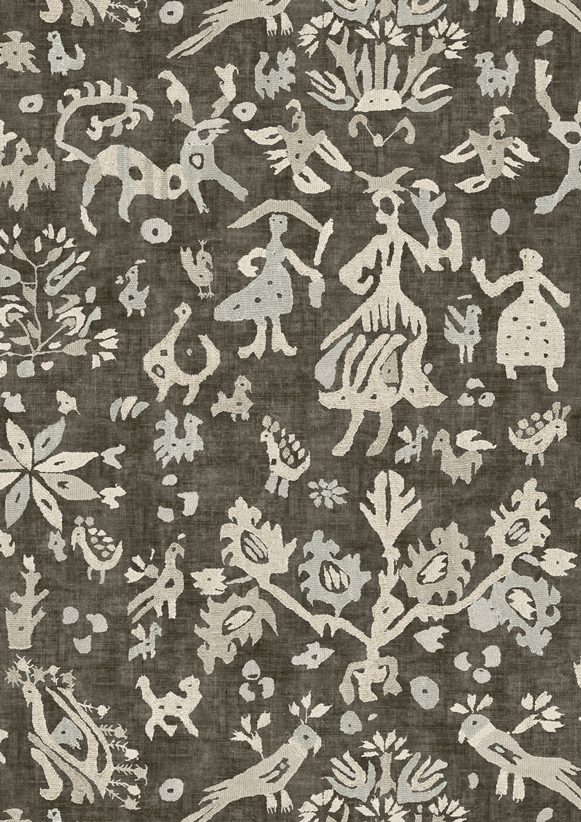 Iliad Nero – close-up — Lewis & Wood stof
