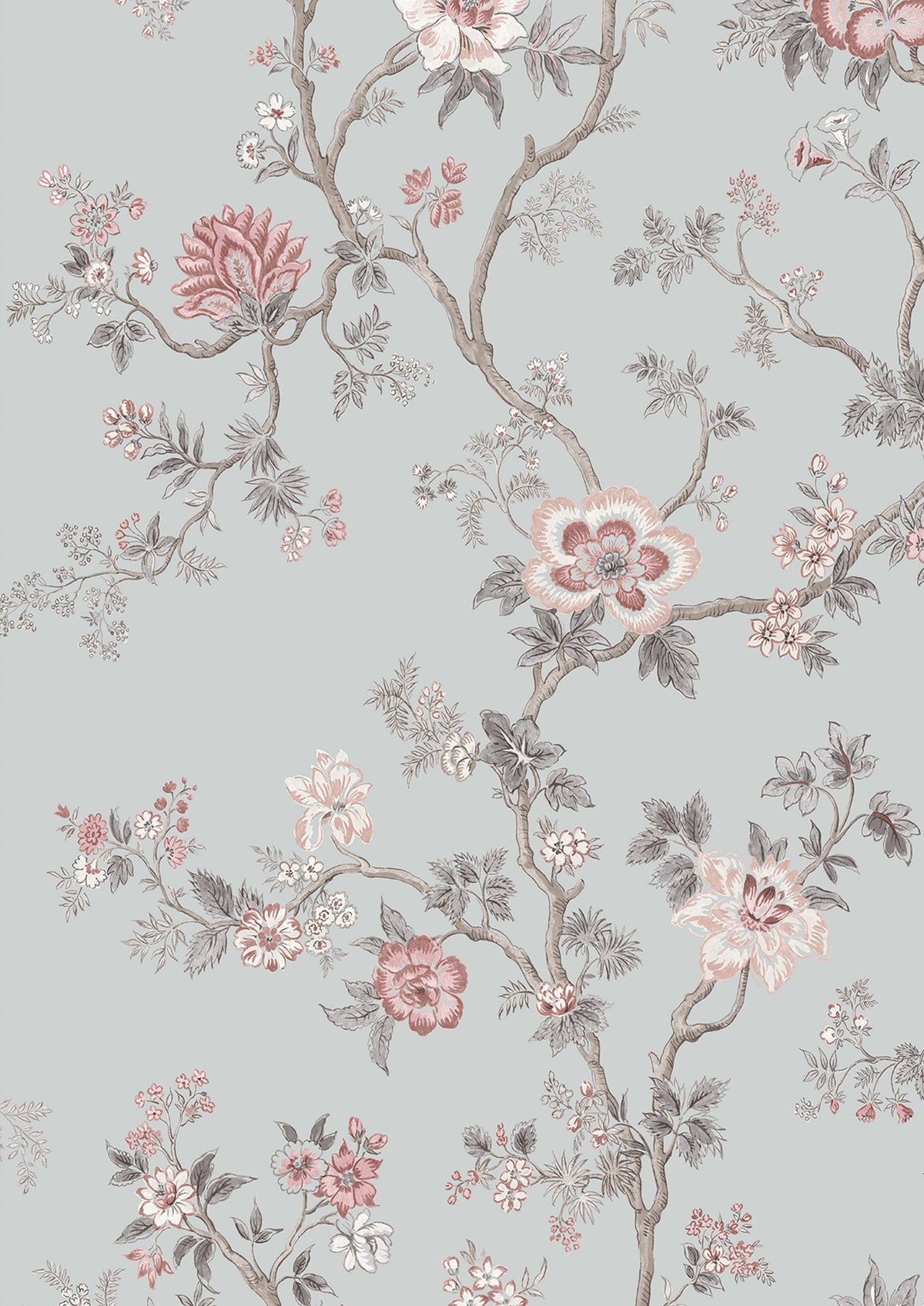 Indienne China Blue – close-up — Lewis & Wood behang