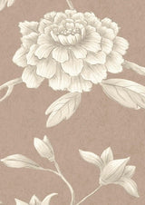 Jasper Peony Wallpaper Sample Cocoa Rose