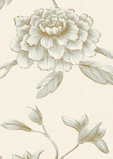 Jasper Peony Wallpaper Sample Eucalyptus