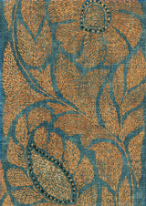 Kashmiri Copper Blue — Lewis & Wood stof
