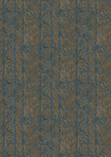 Kashmiri Copper Blue – volle breedte — Lewis & Wood stof