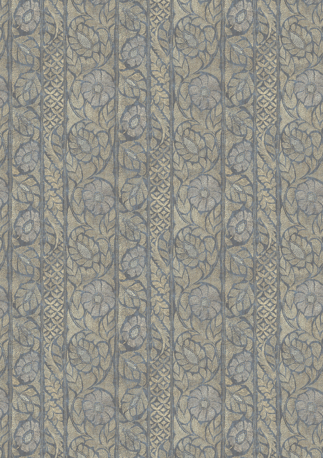 Kashmiri Lavender – volle Breite — Lewis & Wood Tapete