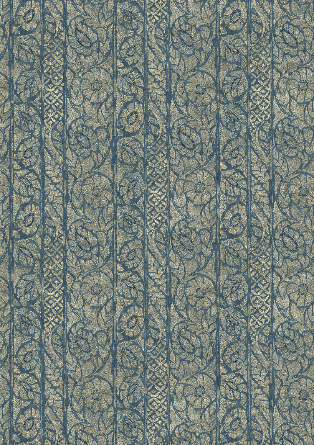 Kashmiri Marmara Gold – volle breedte — Lewis & Wood stof