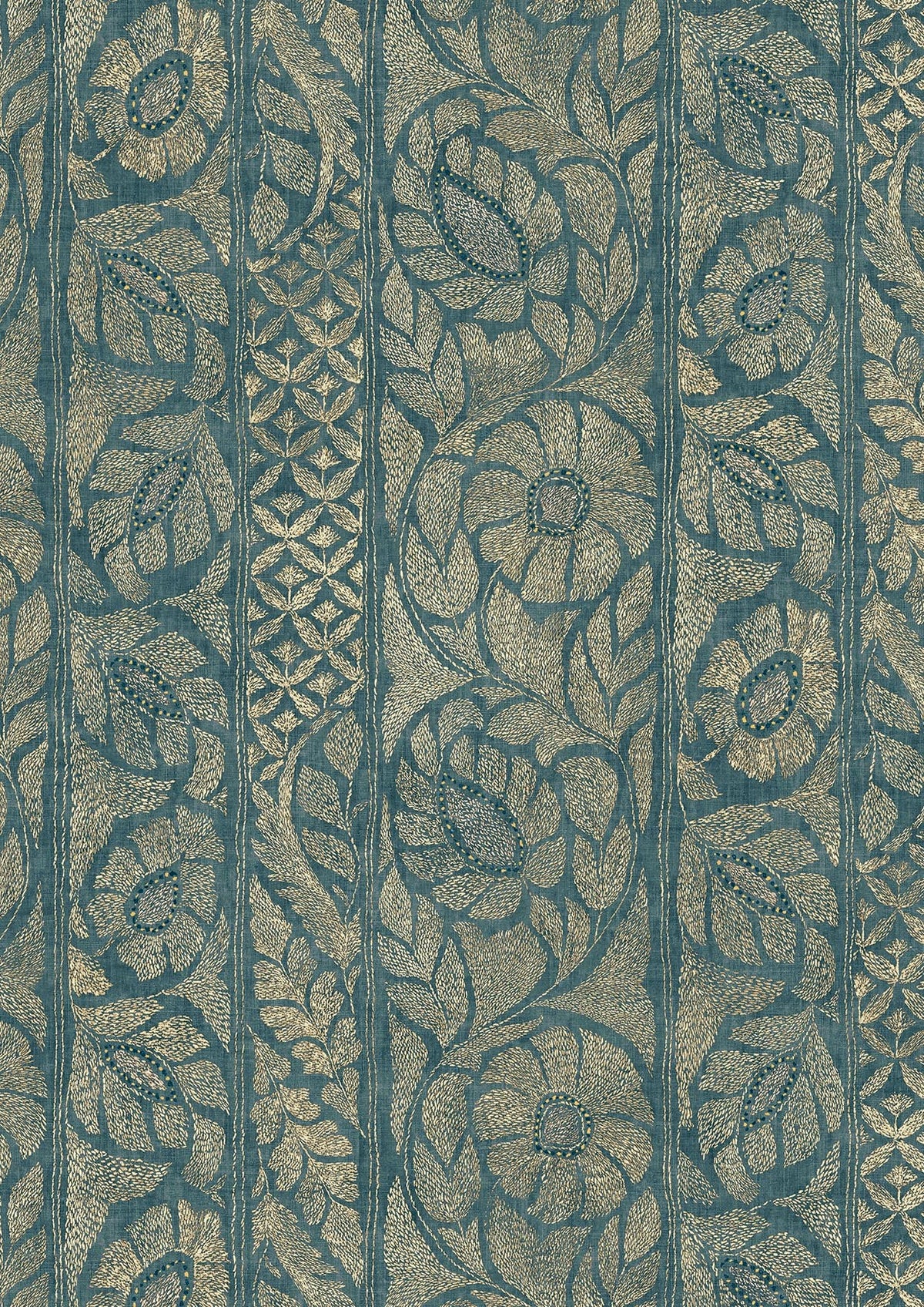 Kashmiri Marmara Gold – Nahaufnahme — Lewis & Wood Tapete