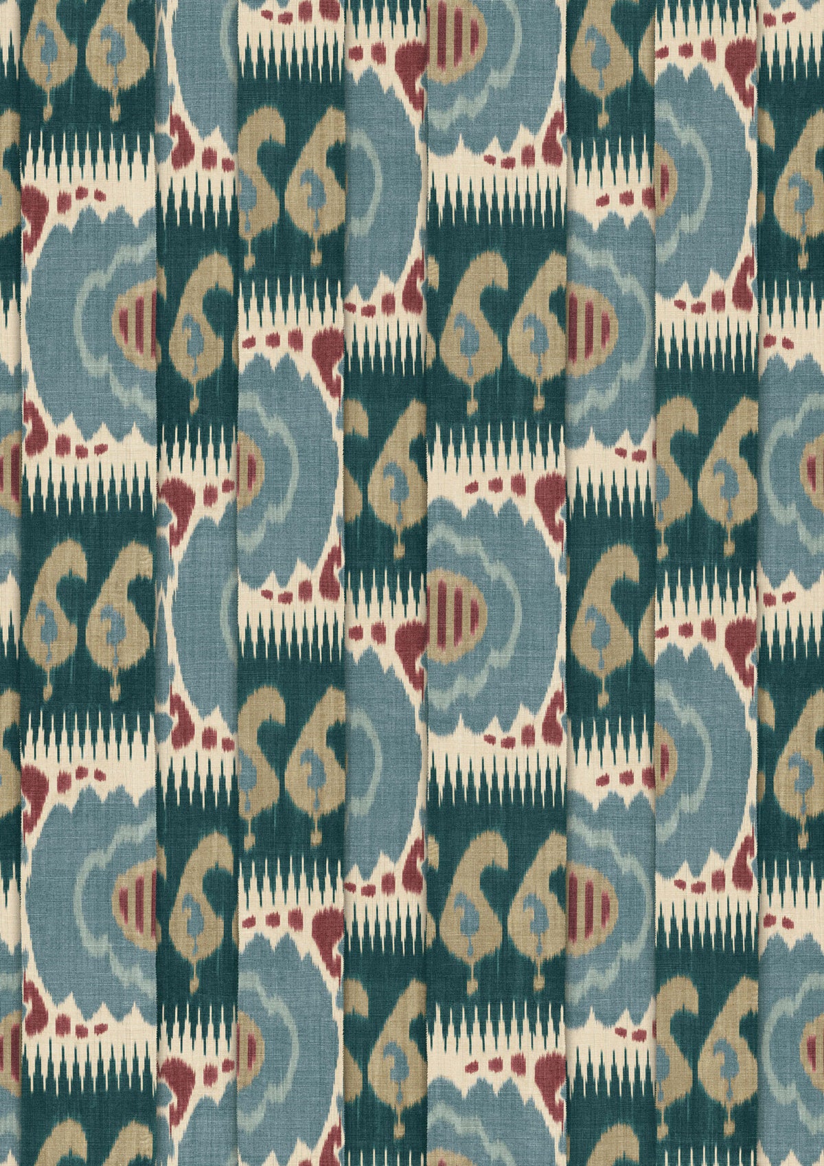 Kimono Cayenne Blue – hel bredd — Lewis & Wood tyg