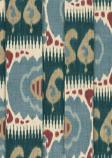 Kimono Cayenne Blue – närbild — Lewis & Wood tyg