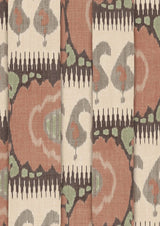 Kimono Ginger Green – närbild — Lewis & Wood tyg